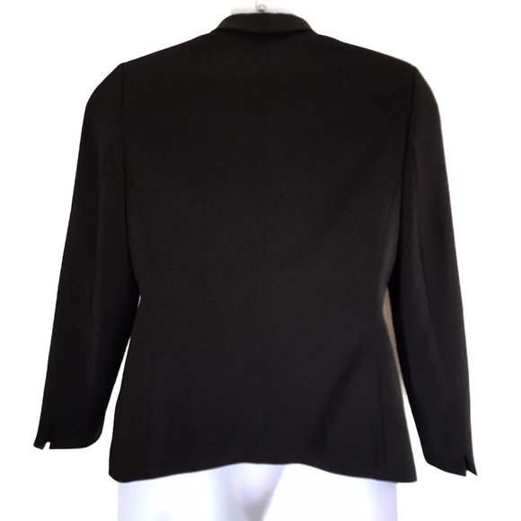 Tahari ASL Black Blazer Jacket Button Front Size 10 - Picture 7 of 7
